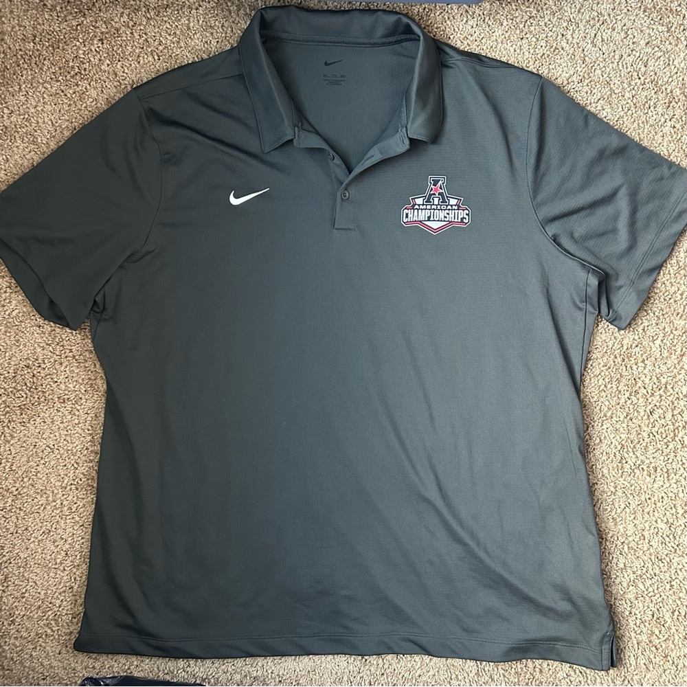 M Nike Grey American Champions Polo Shirt Size XXL |A88